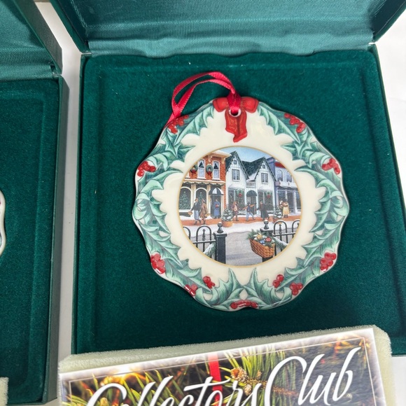 Lot (7) Longaberger Christmas ornaments/tie-on Collector’s Club/Snowfrie… - Picture 9 of 11